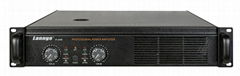 2U class AB professional power amplifier (2×400W at 8 honm)