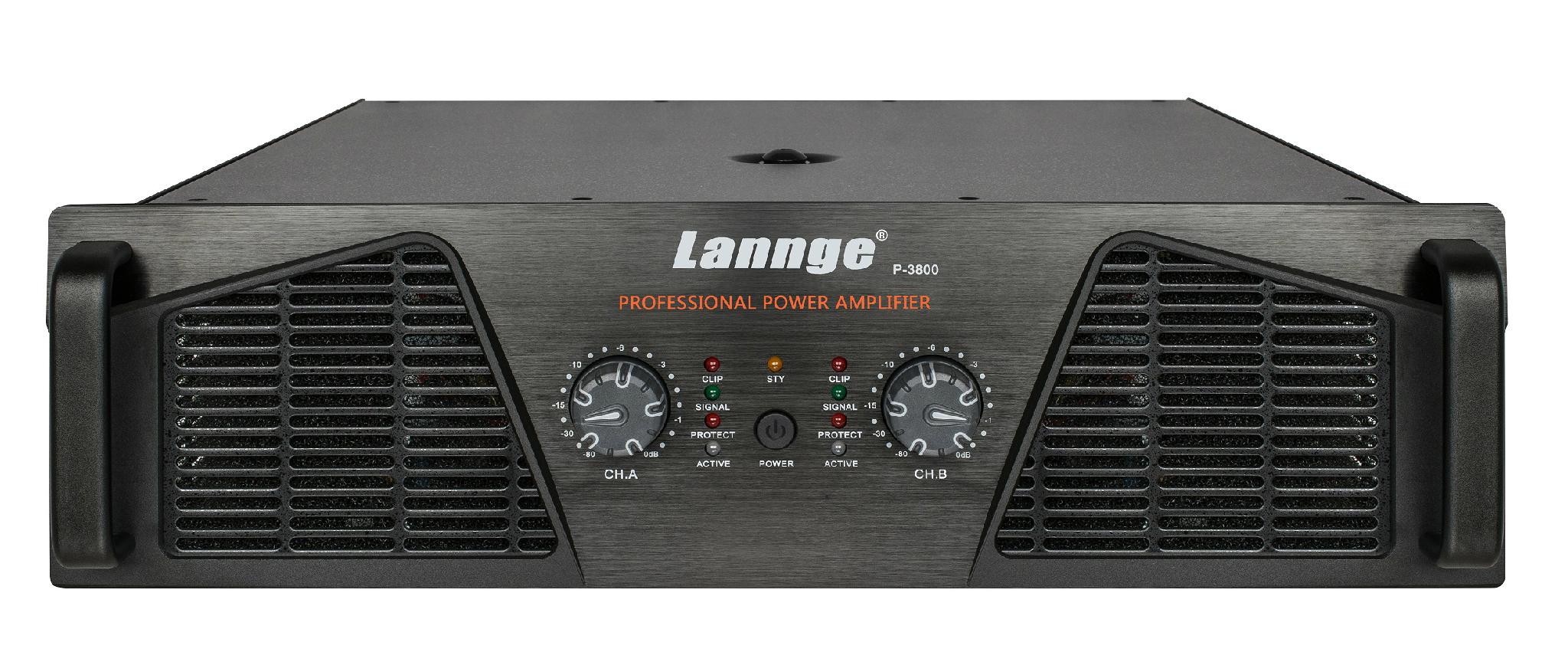 3U class H professional power amplifier (2×800W at 8 honm) 1