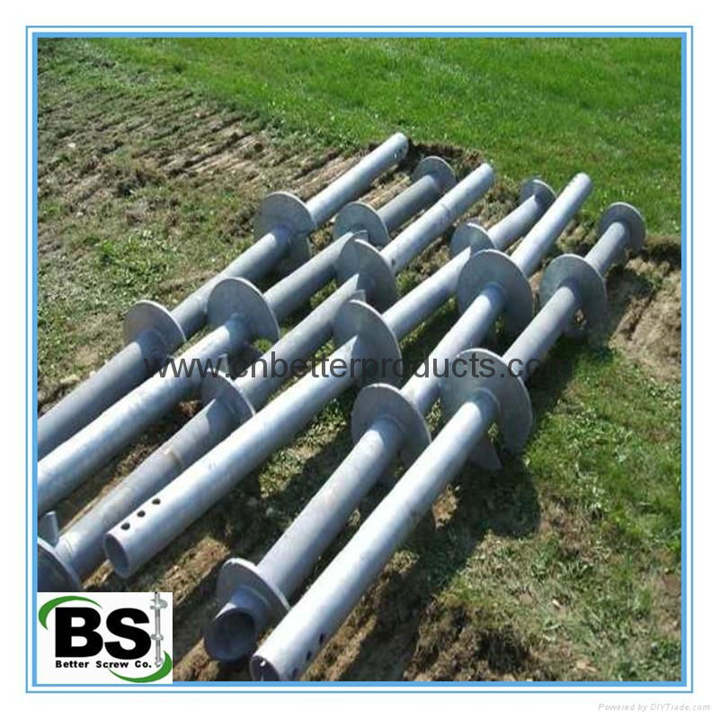 china round shaft helical pier for sale 