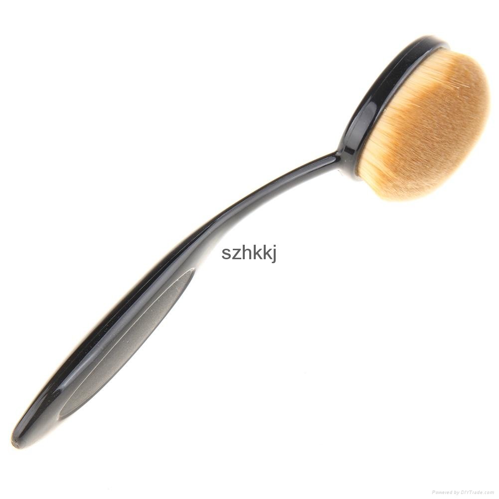 1 piece single oval tooth brush foundation makeup brush 3