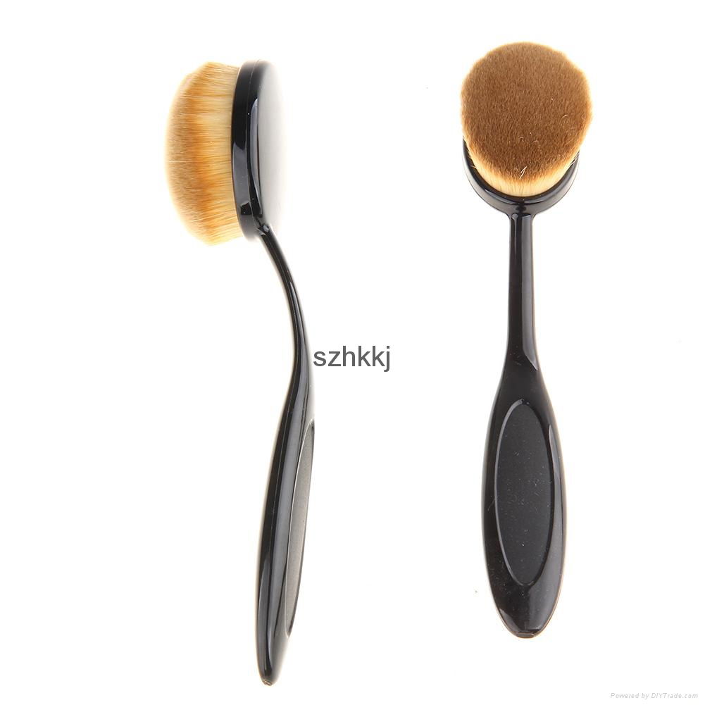 1 piece single oval tooth brush foundation makeup brush 4