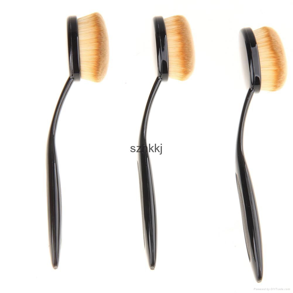 1 piece single oval tooth brush foundation makeup brush 5