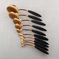 Popular makeup brushes 10 pcs makeup brush set rose oval cosmetic makeup tool 1