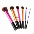 6 pcs kabuki makeup facial cleaning brush make up tools