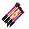 6 pcs kabuki makeup facial cleaning brush make up tools 5