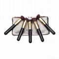 travel makeup brushes cheap cosmetic 5pcs/set make up factory cosmetics