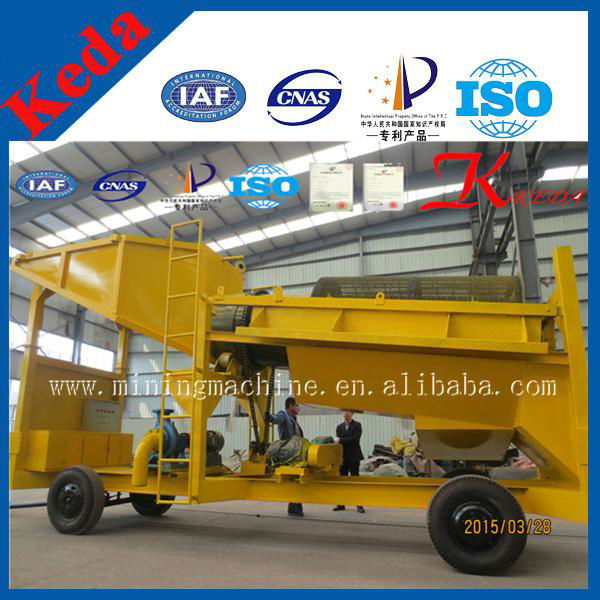 Mobile Alluvial Gold Mining Machine for Export