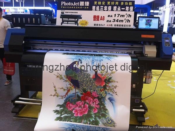Double print heads Dx7 Water base printer machine for paper printing  3