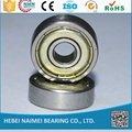 China factory mini type ball bearing 607 608 625 zz 2rs for skateboard  3