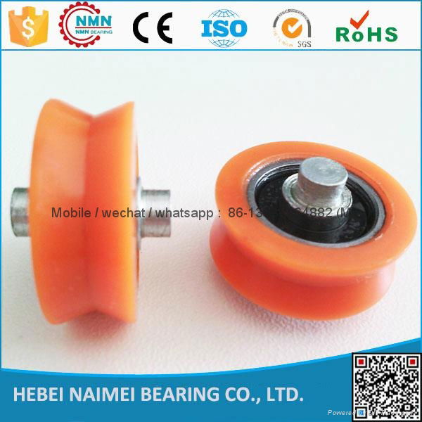 china factory 608ZZ v groove delrin window roller 
