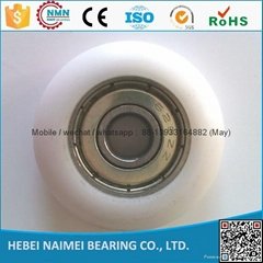 factory Glass shower bathroom roller with 608 zz bearings 