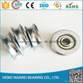 factory Low Noise and Long Working Life small u groove bearings roller 5*21*7mm  1