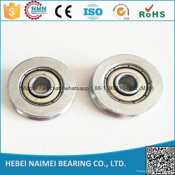 factory Low Noise and Long Working Life small u groove bearings roller 5*21*7mm  2