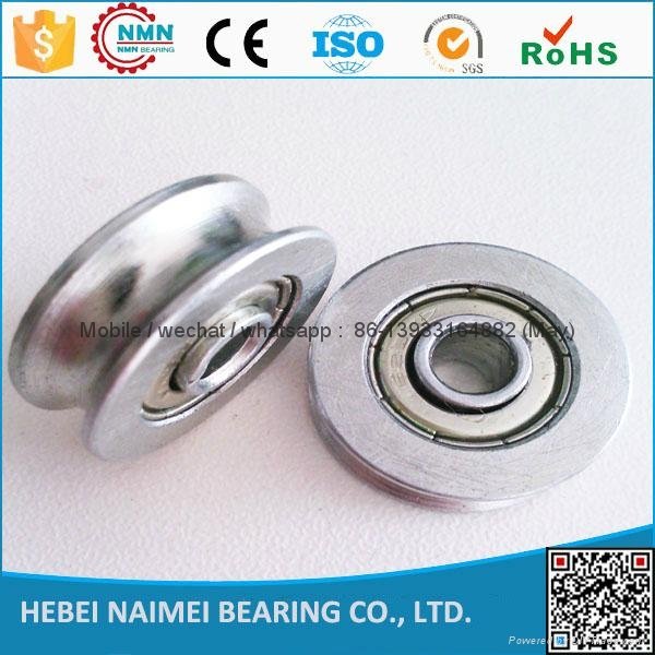 factory Low Noise and Long Working Life small u groove bearings roller 5*21*7mm  3