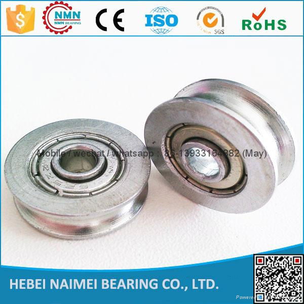 factory Low Noise and Long Working Life small u groove bearings roller 5*21*7mm  5