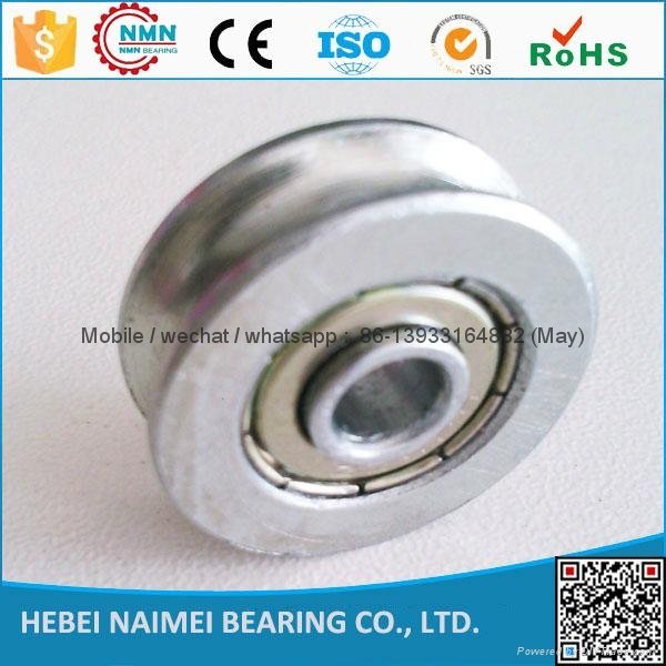 factory Low Noise and Long Working Life small u groove bearings roller 5*21*7mm  4