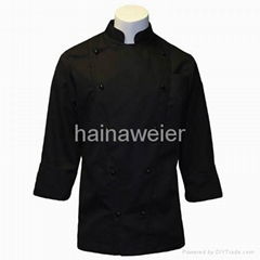 黑色长袖厨师服