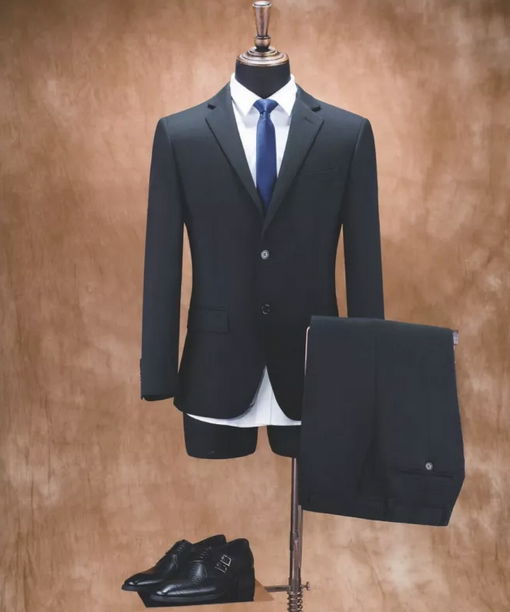 Custom made top quality French style business tailored suits for men