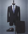 Bespoke Slim-fit men's suit in melange virgin wool 1