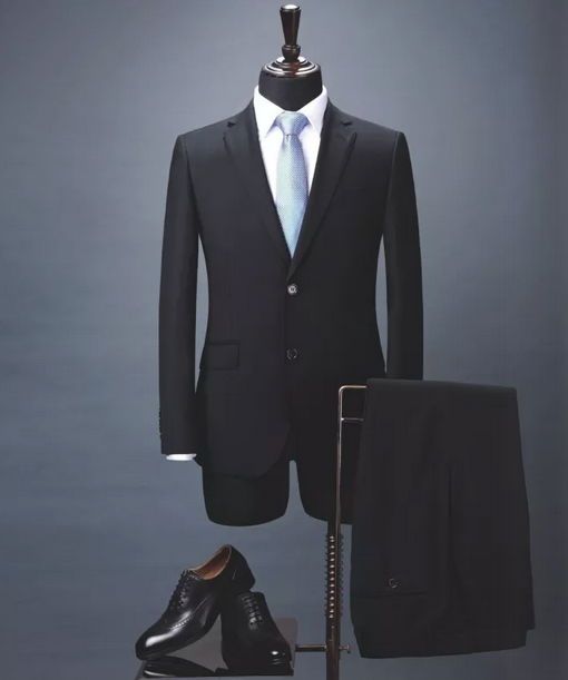  Bespoke men's Virgin Wool Suit, Slim Fit 