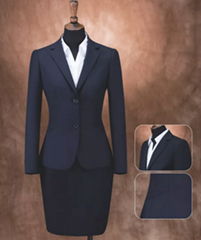 Eco-friendly Polyester and Wool Fabric Commercial Casual Suit for Women