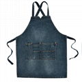 Wholesale customized high quality denim apron design denim apron 