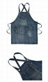 Unisex 100% Cotton Denim Bib Apron with Pockets for Cooking  3