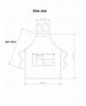 Wholesale customized high quality denim apron design denim apron 