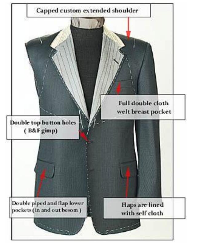 High quality mens wool business suit custom made fashion professional suit 4
