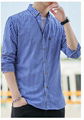 High quality wholesale price mens long sleeve plaid casual dress shirt cotton 1