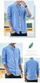 High quality wholesale price mens long sleeve plaid casual dress shirt cotton