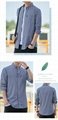 High quality wholesale price mens long sleeve plaid casual dress shirt cotton 8