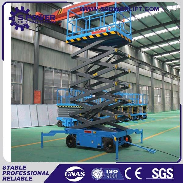Jinan Spower Machinery hot sale lifting platform hydraulic indoor scissor lift p 3