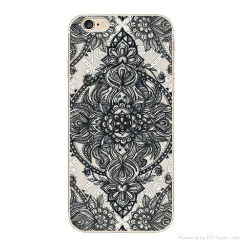 Transparent Soft TPU case for iphone6/6s with customized patterns 4