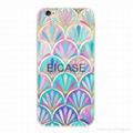 Transparent soft TPU color printing case