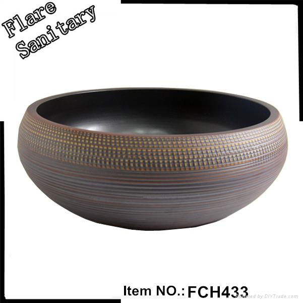 Hot Sales Hand Painted ceramic Basin Art Basin countertop Wash Basin 2