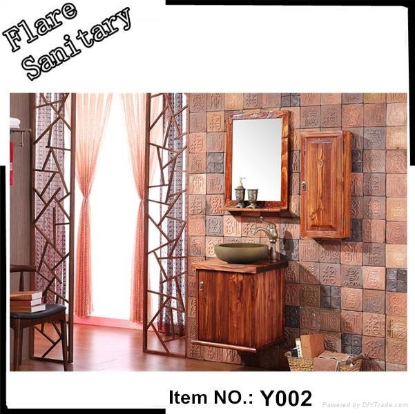 ceramic wash basin antique bathroom vanity with mirror 5