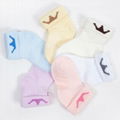Breathable custom jacquard newborn baby summer cotton socks 1