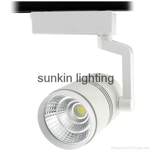 white and black color cob led track light 15W 20W  30W led track spot light 4