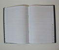 8mm ruled line letter-tab notebook with book jacket 1