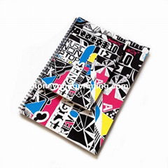 Card board cover spiral note book