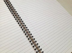 Student notebook single line with margin