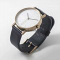 New simple watch man and woman leather watch Business and leisure Quartz watch 5