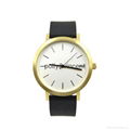 polly&vincent  watch man and women leather watch Contracted desig quartz watch