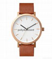 polly&vincent  watch man and women leather watch Contracted desig quartz watch 2