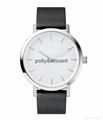 polly&vincent  watch man and women leather watch Contracted desig quartz watch 3