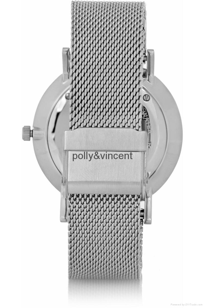 polly&vincent watch man and women mesh band  watch Contracted desig quartz watch 5