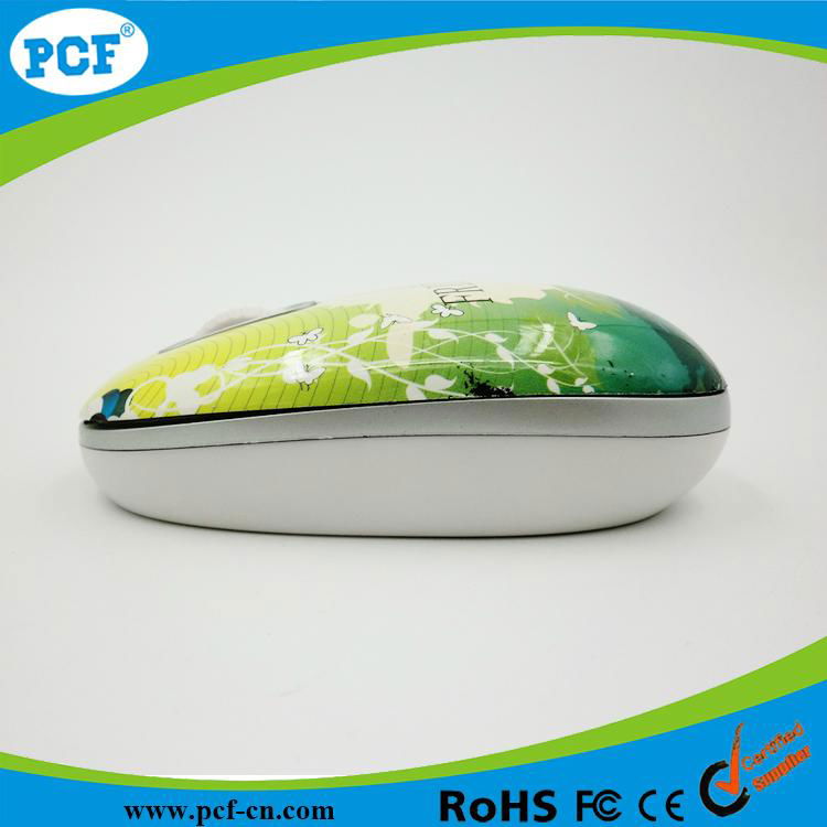 Factory supply water transfer printing USB optical mouse for computer/la 3