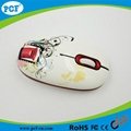 Factory supply water transfer printing USB optical mouse for computer/la 4