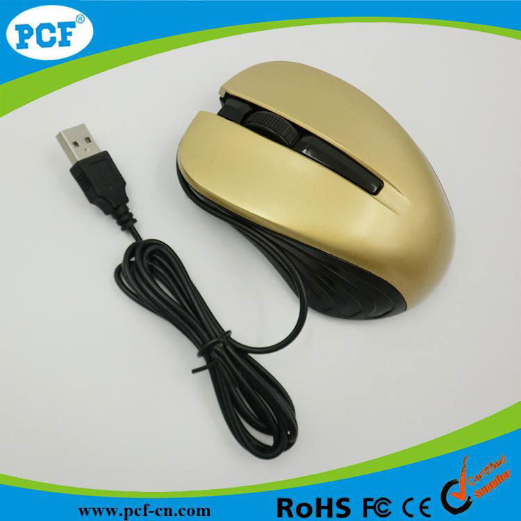 Factory heap optical wired mouse with logo printing
